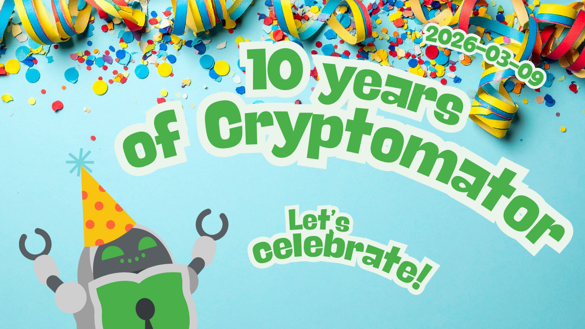 10 Years of Cryptomator – Thank You All