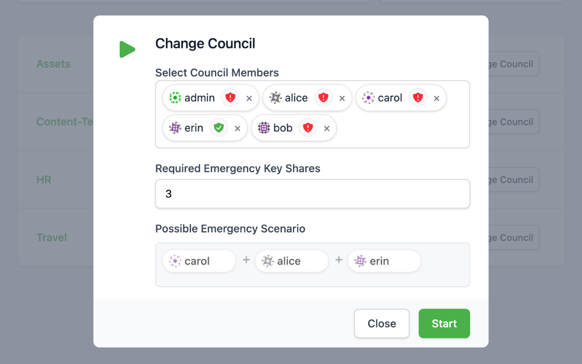 Cryptomator Hub – Emergency Access Vorschau