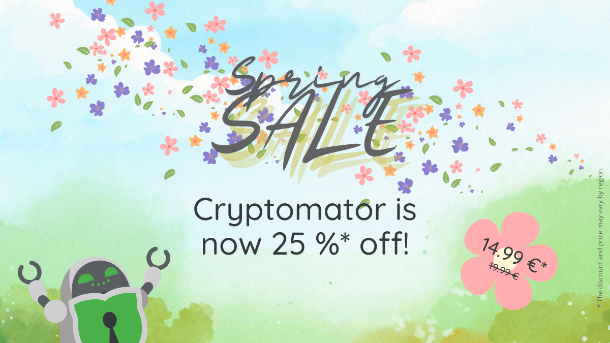 25 % Rabatt auf Cryptomator