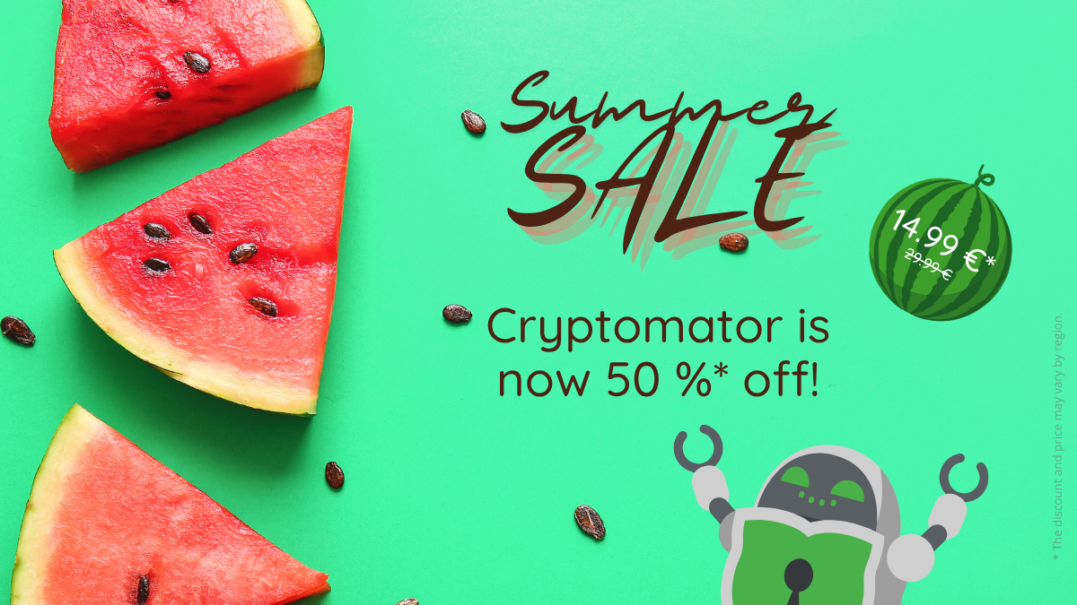 Summer Sale: Cryptomator at half price